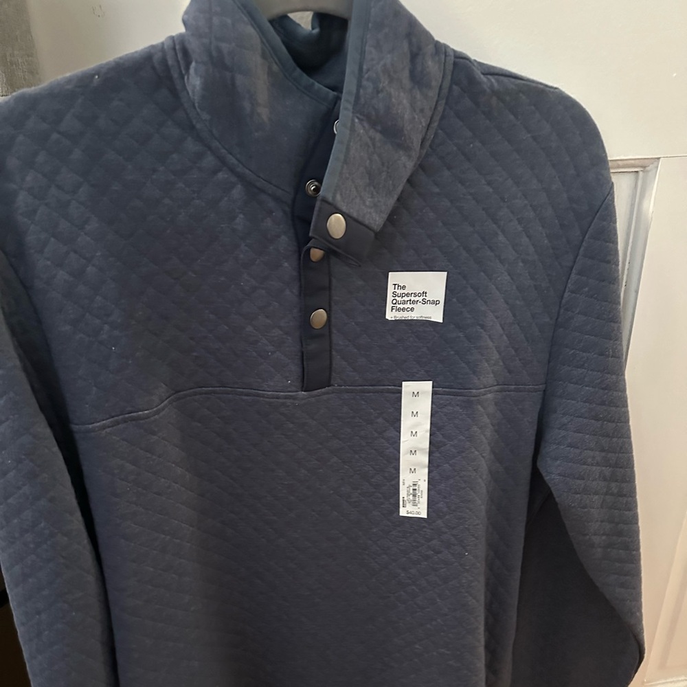 Sonoma supersoft quarter-snap fleece new